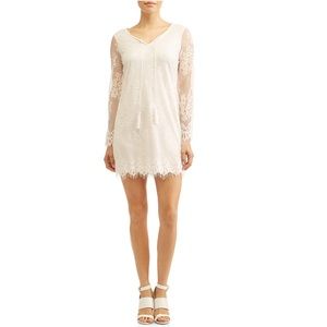 NWT Off White/Ivory Lace Long Sleeve Dress